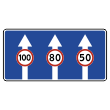 Дорожный знак 5.15.8 «Число полос» (металл 0,8 мм, III типоразмер: 900х1800 мм, С/О пленка: тип А инженерная)